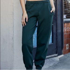 John Galt hunter green sweatpants
